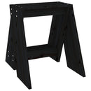 vidaXL 2 db fekete tömör fenyőfa ülőke 40 x 40 x 45 cm