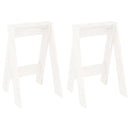 vidaXL 2 db fehér tömör fenyőfa ülőke 40x40x60 cm