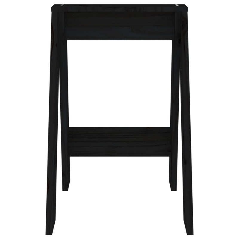 vidaXL 2 db fekete tömör fenyőfa ülőke 40x40x60 cm
