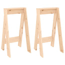 vidaXL 2 db tömör fenyőfa ülőke 40x40x75 cm