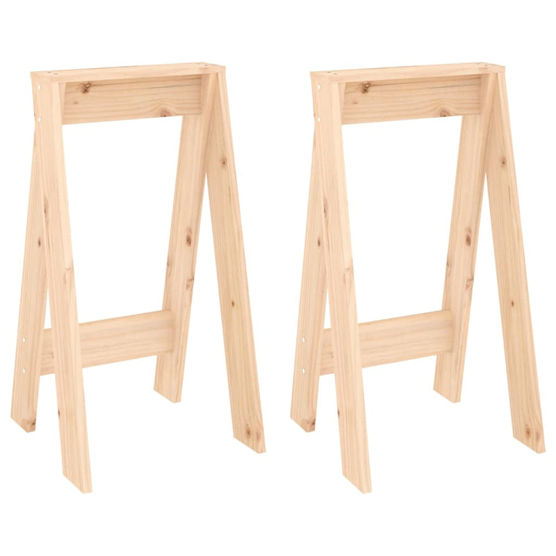 vidaXL 2 db tömör fenyőfa ülőke 40x40x75 cm