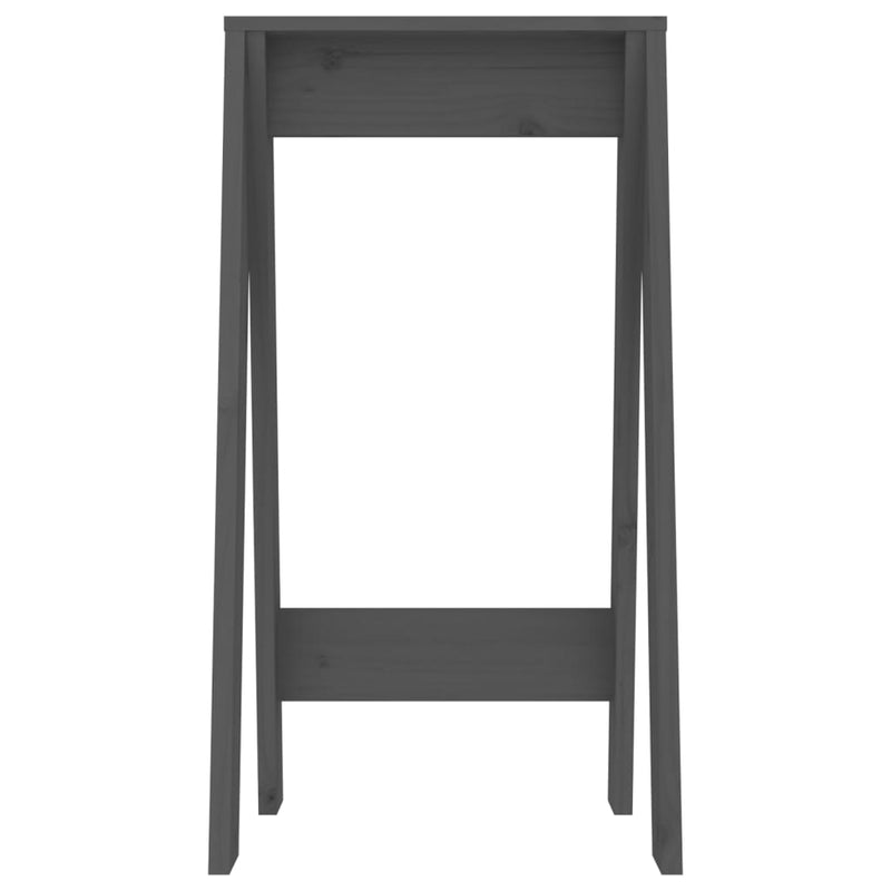 vidaXL 2 db szürke tömör fenyőfa ülőke 40 x 40 x 75 cm