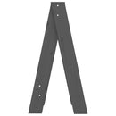 vidaXL 2 db szürke tömör fenyőfa ülőke 40 x 40 x 75 cm