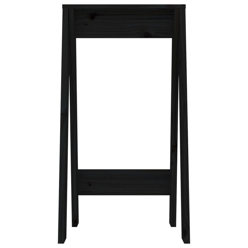 vidaXL 2 db fekete tömör fenyőfa ülőke 40 x 40 x 75 cm