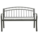 vidaXL szürke kerti pad asztallal 120 cm