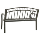 vidaXL szürke kerti pad asztallal 120 cm