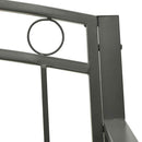vidaXL szürke kerti pad asztallal 120 cm