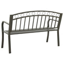 vidaXL szürke kerti pad 120 cm
