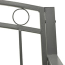vidaXL szürke kerti pad 120 cm
