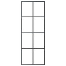 vidaXL ESG üveg és alumínium tolóajtó fémszerelvény-szettel 76x205 cm