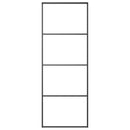 vidaXL ESG üveg és alumínium tolóajtó fémszerelvény-szettel 76x205 cm