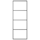 vidaXL ESG üveg és alumínium tolóajtó fémszerelvény-szettel 76x205 cm