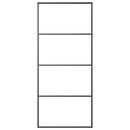 vidaXL ESG üveg és alumínium tolóajtó fémszerelvény-szettel 90x205 cm