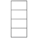 vidaXL ESG üveg és alumínium tolóajtó fémszerelvény-szettel 90x205 cm