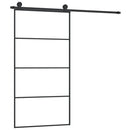 vidaXL ESG üveg-alumínium tolóajtó fémszerelvény-szettel 102,5x205 cm