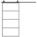 vidaXL ESG üveg-alumínium tolóajtó fémszerelvény-szettel 102,5x205 cm