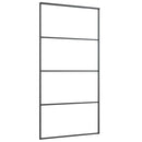 vidaXL ESG üveg-alumínium tolóajtó fémszerelvény-szettel 102,5x205 cm