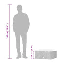 vidaXL fekete polyrattan kerti lábtartó párnával