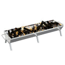 vidaXL ezüstszínű rozsdamentes acél grilltálca 158 x 42 x 31 cm