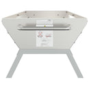 vidaXL ezüstszínű rozsdamentes acél grilltálca 158 x 42 x 31 cm
