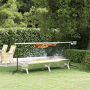 vidaXL ezüstszínű rozsdamentes acél grilltálca 158 x 42 x 31 cm