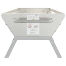 vidaXL ezüstszínű rozsdamentes acél grilltálca 118 x 42 x 30,5 cm