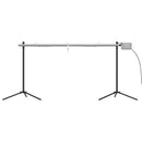 vidaXL rozsdamentes acél automata grillsütő motorral 150x46,5x82,5 cm