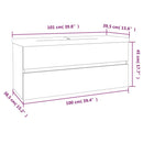 vidaXL szürke sonoma fatermék mosdószekrény beépített mosdóval