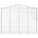vidaXL íves horganyzott vas gabion kosár 200x30x140/160 cm