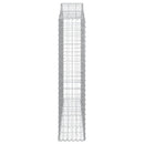 vidaXL íves horganyzott vas gabion kosár 200x30x140/160 cm