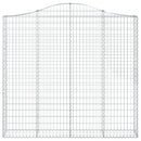 vidaXL íves horganyzott vas gabion kosár 200x30x180/200 cm