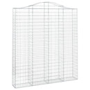 vidaXL íves horganyzott vas gabion kosár 200x30x220/240 cm