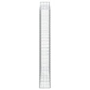 vidaXL íves horganyzott vas gabion kosár 200x30x220/240 cm