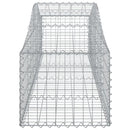 vidaXL íves horganyzott vas gabion kosár 200x50x40/60 cm