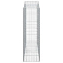 vidaXL íves horganyzott vas gabion kosár 200x50x160/180 cm