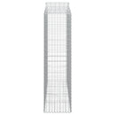 vidaXL íves horganyzott vas gabion kosár 200x50x180/200 cm