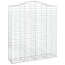 vidaXL íves horganyzott vas gabion kosár 200x50x220/240 cm