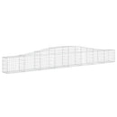 vidaXL íves horganyzott vas gabion kosár 400x30x40/60 cm