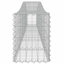 vidaXL íves horganyzott vas gabion kosár 400x30x40/60 cm