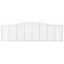 vidaXL íves horganyzott vas gabion kosár 400x30x100/120 cm