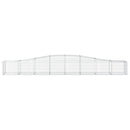 vidaXL íves horganyzott vas gabion kosár 400x50x40/60 cm