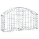 vidaXL íves horganyzott vas gabion kosár 100x30x40/60 cm