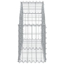 vidaXL íves horganyzott vas gabion kosár 100x30x40/60 cm