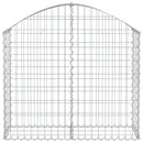 vidaXL íves horganyzott vas gabion kosár 100x30x80/100 cm