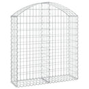 vidaXL íves horganyzott vas gabion kosár 100x30x100/120 cm