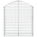 vidaXL íves horganyzott vas gabion kosár 100x30x100/120 cm