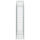 vidaXL íves horganyzott vas gabion kosár 100x30x120/140 cm