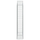 vidaXL íves horganyzott vas gabion kosár 100x30x160/180 cm