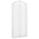 vidaXL íves horganyzott vas gabion kosár 100x30x220/240 cm