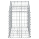 vidaXL íves horganyzott vas gabion kosár 100x50x60/80 cm